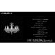 Lustre Cristal Bohemia - Lustra 8 brate cristal Bohemia