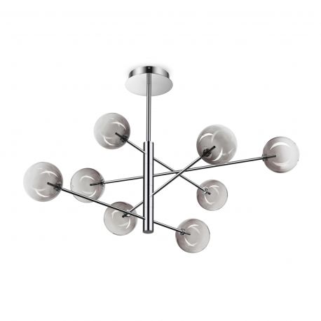 Candelabre, Lustre - Lustra cu 8 surse de lumina EQUINOXE SP8 faded smoky
