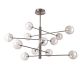 Candelabre, Lustre - Lustra cu 12 surse de lumina EQUINOXE SP12 crom/ faded smoky