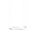 Lustra LED suspendata Waves-1 sp alba
