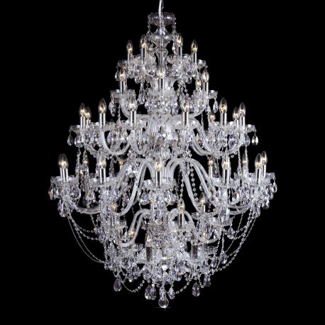 Lustre Cristal Bohemia - Candelabru XXL cu 60 brate Cristal Bohemia