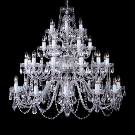 Lustre Cristal Bohemia - Candelabru XL cu 36 brate Cristal Bohemia