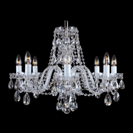 Lustre Cristal Bohemia - Candelabru cu 8 brate Cristal Bohemia
