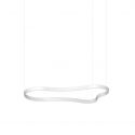 Lustra LED suspendata Waves-2 sp alba