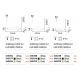 Pendule, Lustre suspendate - Lustra LED suspendata Waves-2 sp alba
