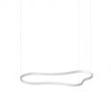 Lustra LED suspendata Waves-3 sp alba