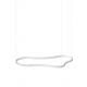 Lustra LED suspendata Waves-3 sp alba