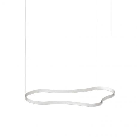 Pendule, Lustre suspendate - Lustra LED suspendata Waves-3 sp alba