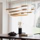 Pendule, Lustre suspendate - Lustra LED suspendata Waves-3 sp alba