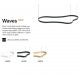 Pendule, Lustre suspendate - Lustra LED suspendata Waves-3 sp alba