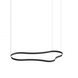 Pendule, Lustre suspendate - Lustra LED suspendata Waves-3 sp neagra