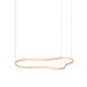 Lustra LED suspendata Waves-3 sp aurie