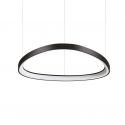 Lustra LED suspendata design circular Gemini sp d061 on-off 2700k negru
