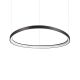 Pendule, Lustre suspendate - Lustra LED suspendata design circular Gemini sp d081 on-off 2700k negru