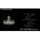 Lustre Cristal Bohemia - Lustra 8 brate cristal Bohemia L11 007/08/4