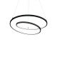 Pendule, Lustre suspendate - Lustra LED suspendata design circular Oz sp d60 on-off 2700k negru