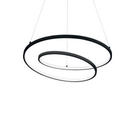 Pendule, Lustre suspendate - Lustra LED suspendata design circular Oz sp d60 on-off 2700k negru