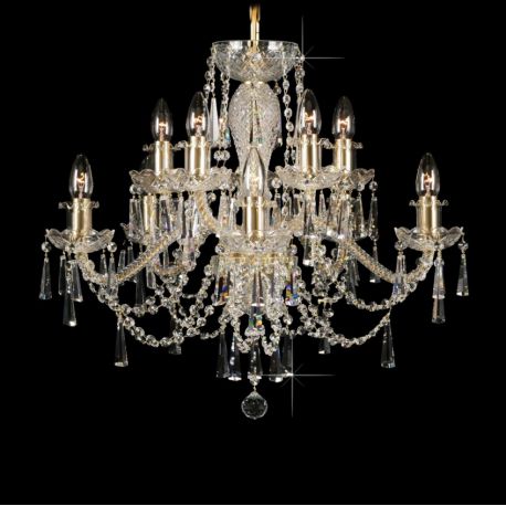 Lustre Cristal Bohemia - Lustra 8 brate cristal Bohemia L11 009/10/3-K