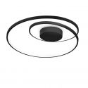 Lustra LED aplicata design circular Oz pl d60 on-off 4000k negru