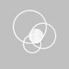 Lustra LED aplicata design geometric circular Frame PL cerchio 2700k
