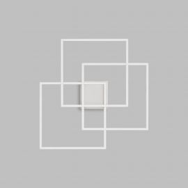 Lustra LED aplicata design geometric Frame PL quadrato 2700k
