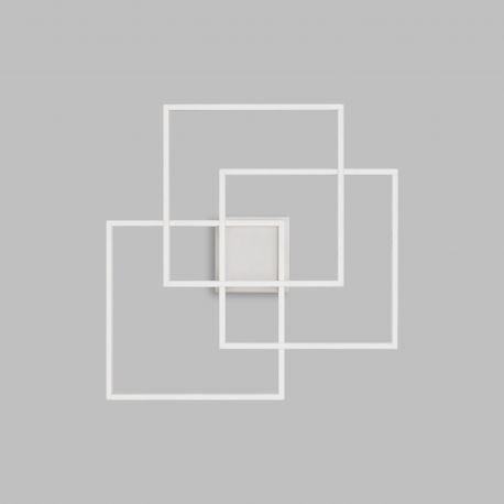 Lustre aplicate - Lustra LED aplicata design geometric Frame PL quadrato 2700k