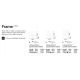 Lustre aplicate - Lustra LED aplicata design geometric Frame PL quadrato 2700k