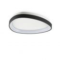 Plafoniera LED design circular Gemini pl d042 on-off 2700k negru