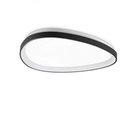 Plafoniere - Plafoniera LED design circular Gemini pl d061 on-off 2700k negru