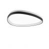 Plafoniera LED design circular Gemini pl d061 on-off 2700k negru