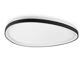 Plafoniere - Plafoniera LED design circular Gemini pl d081 on-off 2700k negru