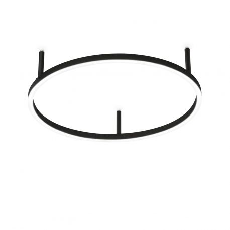 Lustre aplicate - Lustra LED design geometric Oracle slim pl d050 round 2700k on-off negru
