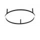 Lustre aplicate - Lustra LED design geometric Oracle slim pl d050 round 4000k on-off negru