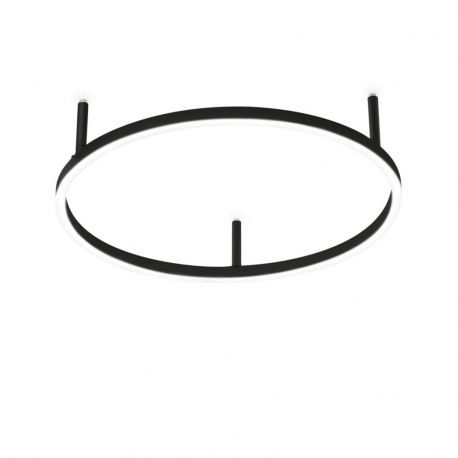 Lustre aplicate - Lustra LED design geometric Oracle slim pl d050 round 4000k on-off negru