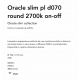 Lustre aplicate - Lustra LED design geometric Oracle slim pl d070 round 2700k on-off negru