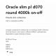 Lustre aplicate - Lustra LED design geometric Oracle slim pl d070 round 4000k on-off alba
