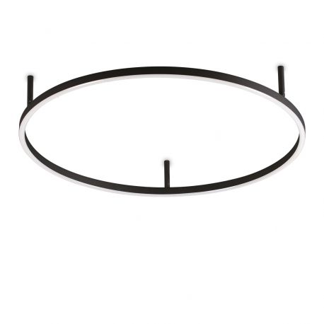 Lustre aplicate - Lustra LED design geometric Oracle slim pl d070 round 4000k on-off negru