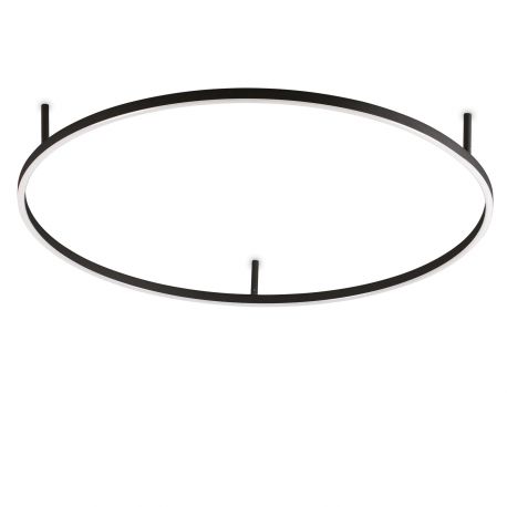 Lustre aplicate - Lustra LED design geometric Oracle slim pl d090 round 2700k on-off negru