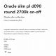 Lustre aplicate - Lustra LED design geometric Oracle slim pl d090 round 2700k on-off negru