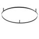 Lustre aplicate - Lustra LED design geometric Oracle slim pl d090 round 4000k on-off negru