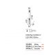 Pendule, Lustre suspendate - Pendul LED design minimalist Flam sp transparent