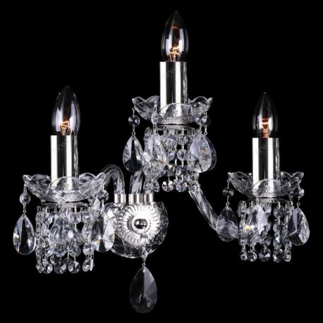 Aplice Cristal Bohemia - Aplica 3 brate cristal Bohemia N21 007/03/1-A