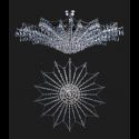 Plafoniera moderna cristal Bohemia 120cm
