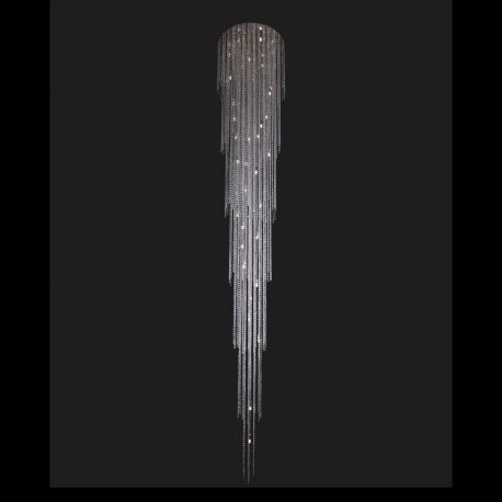 Lustre Cristal Bohemia - Lustra moderna casa scarii, cristal Bohemia L17 702/35/6, F long 420, tube