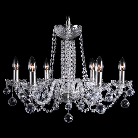 Lustre Cristal Bohemia - Lustra 6 brate cristal Bohemia L11 007/06/4