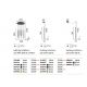 Pendule, Lustre suspendate - Pendul LED stil minimalist Filo sp1 2700k negru