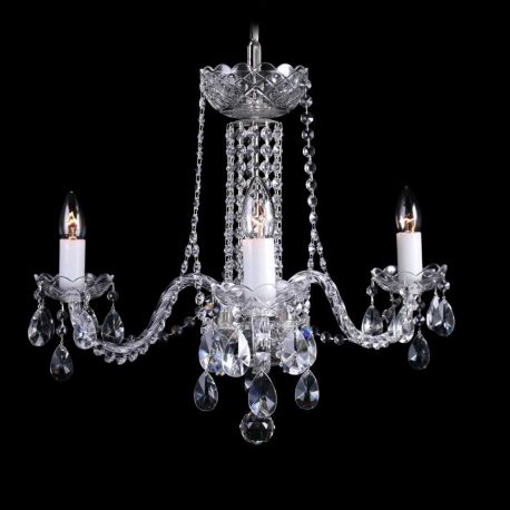 Lustre Cristal Bohemia - Lustra 3 brate cristal Bohemia L11 007/03/1-A
