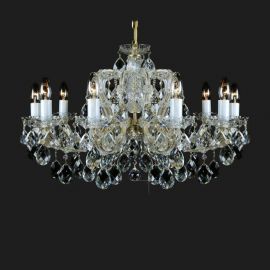 Lustre Cristal Bohemia - Lustra Maria Theresa cu 10 brate, cristal Bohemia, L14 002/10/1, F wide
