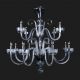 Lustre Cristal Bohemia - Lustra 12 brate eleganta design LUX, L11 901/12/0, F 2 floor