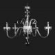 Lustre Cristal Bohemia - Lustra 5 brate eleganta design LUX, L11 901/05/0